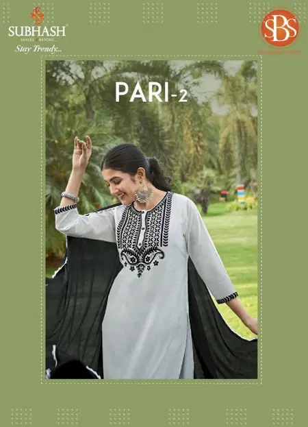 Pari Vol 2 By Sbs Cotton Embroidery Surat Kurti With Bottom Dupatta Wholesale Market